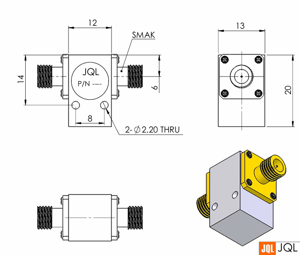 JIC12K0T20K0S1同軸隔離器