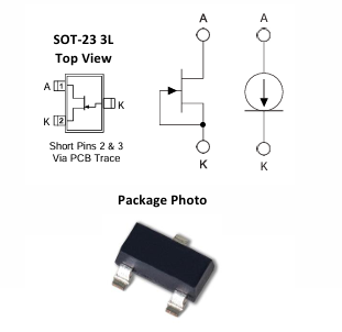 Linear Systems J500系列電流調(diào)節(jié)二極管