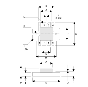Semelab D2216UK射頻功率晶體管 Semelab D2216UK射頻功率晶體管